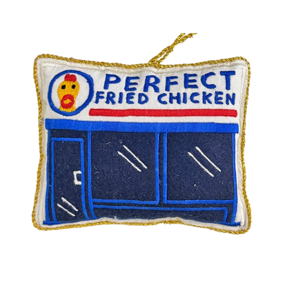 Takeaway Shop Embroidered Decoration, Chicken