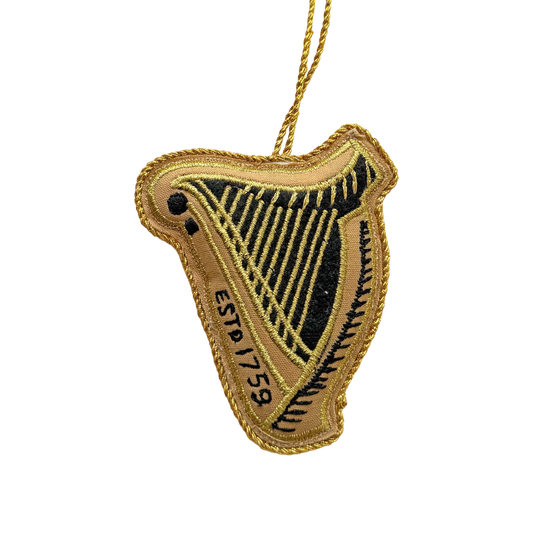 Guinness Harp Embroidered Decoration