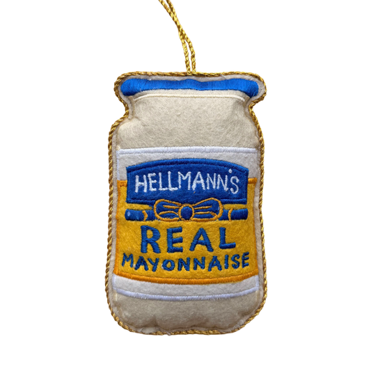 Hellmann's Mayonnaise Jar Embroidered Decoration