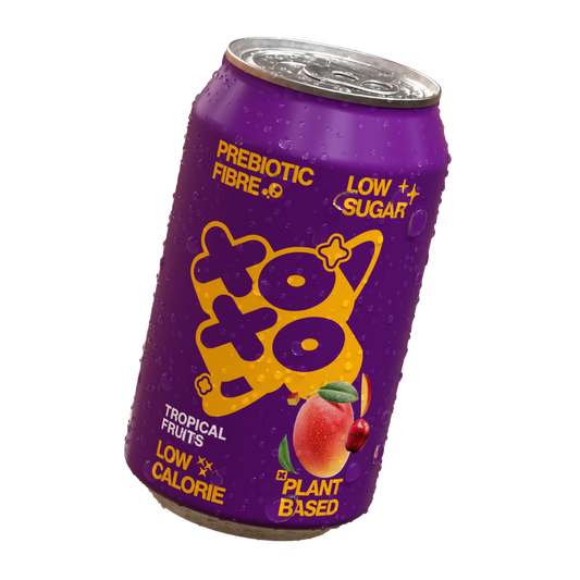 XOXO Soda Sparkling Tropical  Prebiotic Soda  330ml Can