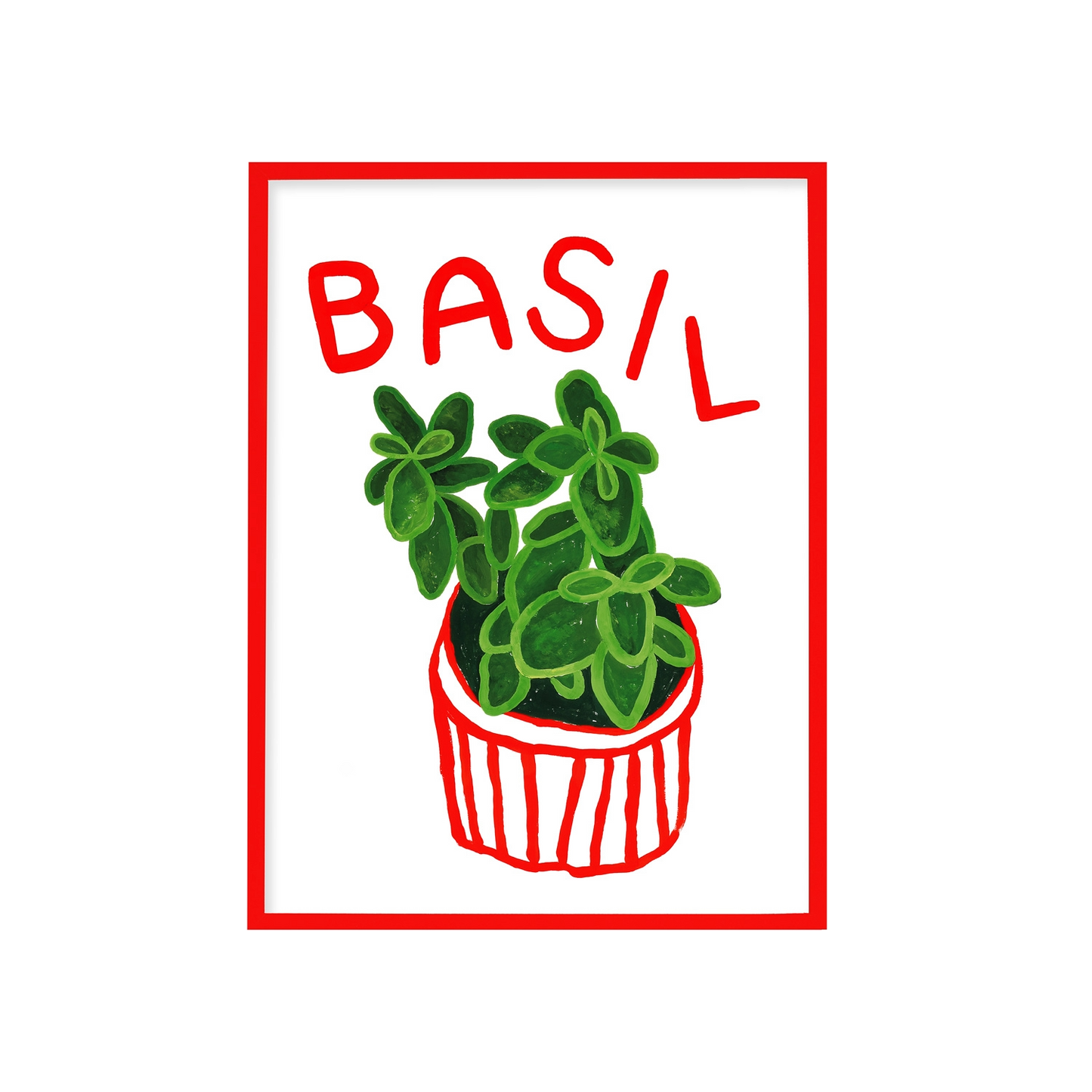 Basil Herb Print