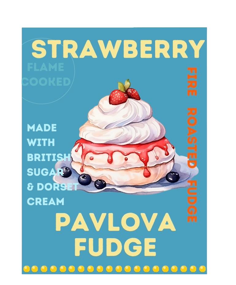 Strawberry Pavlova Fudge