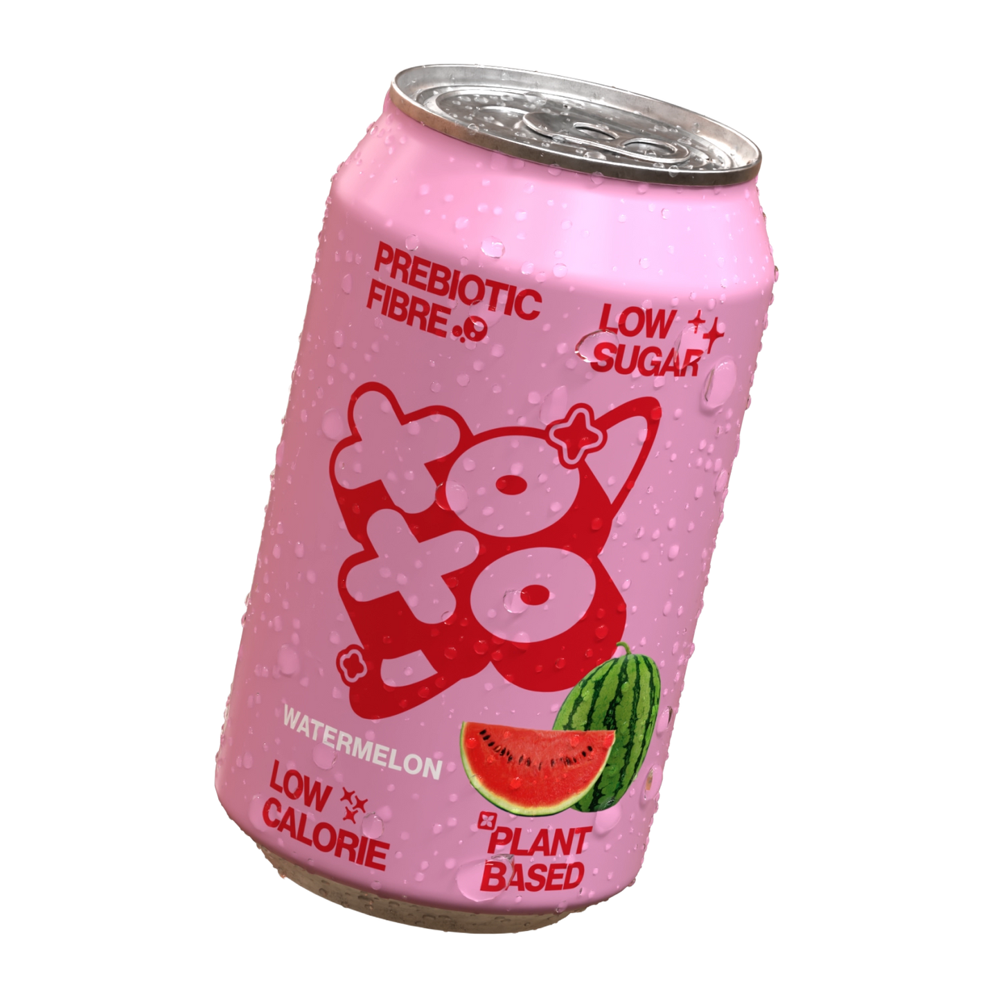 XOXO Soda Sparkling Watermelon  Prebiotic Soda 330ml Can