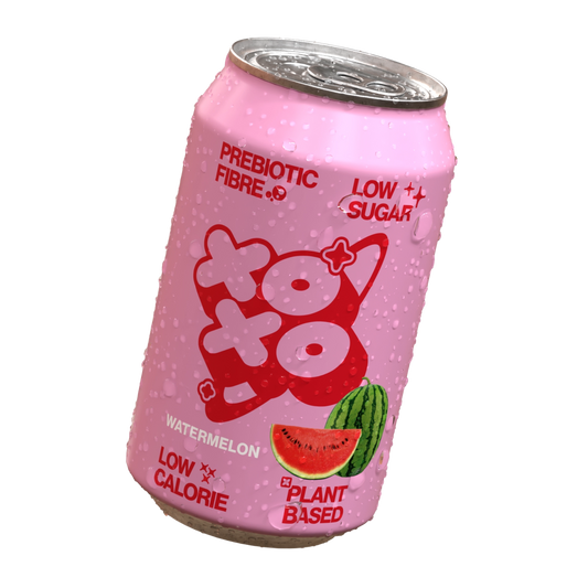 XOXO Soda Sparkling Watermelon  Prebiotic Soda 330ml Can