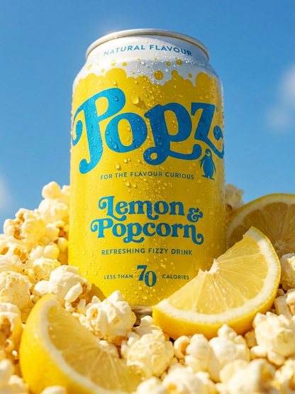 Lemon Popcorn Fizzy Drink (12 cans)