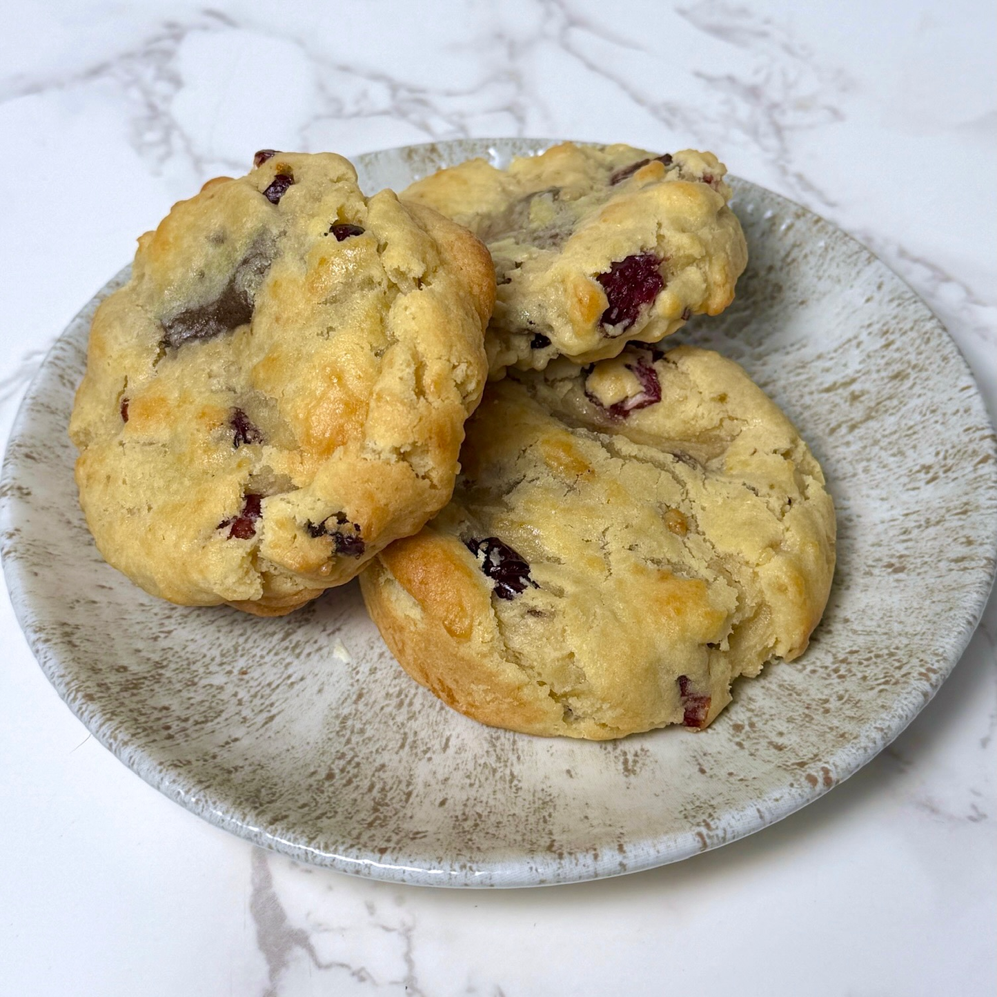 Cranberry Toasted White Chocolate Cookies
