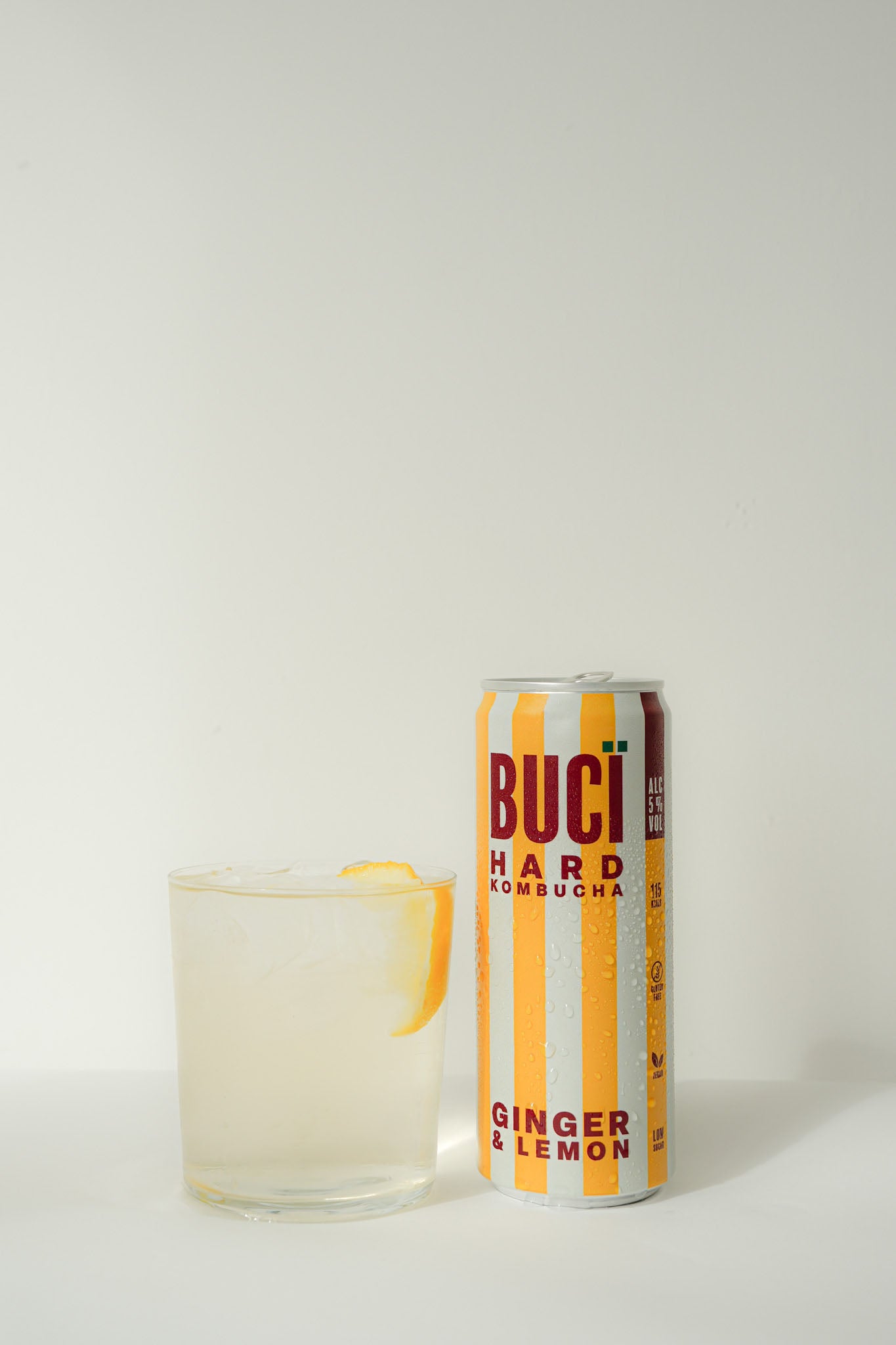 Ginger & Lemon Hard Kombucha - 12 x 330ml Cans | 5% ABV
