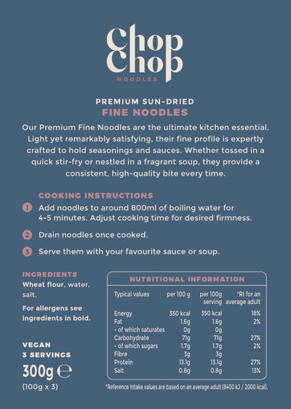 Premium Sun-Dried Fine Noodles