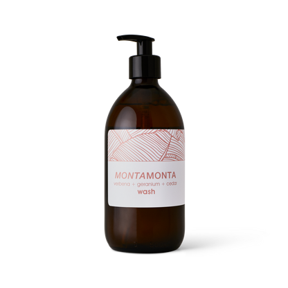 verbena + geranium + cedar wash