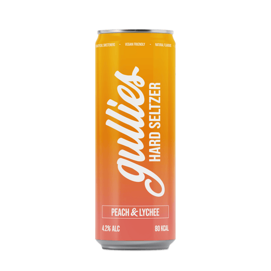 Gullies Hard Seltzer - Peach & Lychee