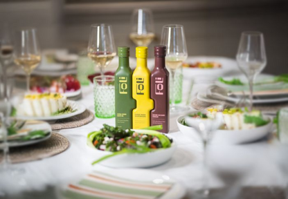 FOLI PREMIUM DRESSING TRIO GIFT SET: Extra Virgin Olive Oil Picuda 250ml, French Salad Dressing 240ml & Mature Balsamic Vinegar 230ml