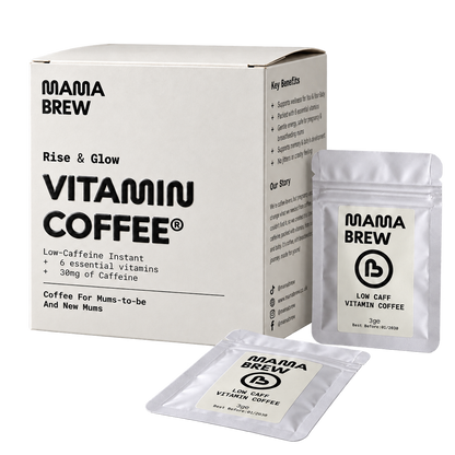 Mama Brew Low Caff Instant Coffee, 15 Sachets, for Pregnancy & Breastfeeding