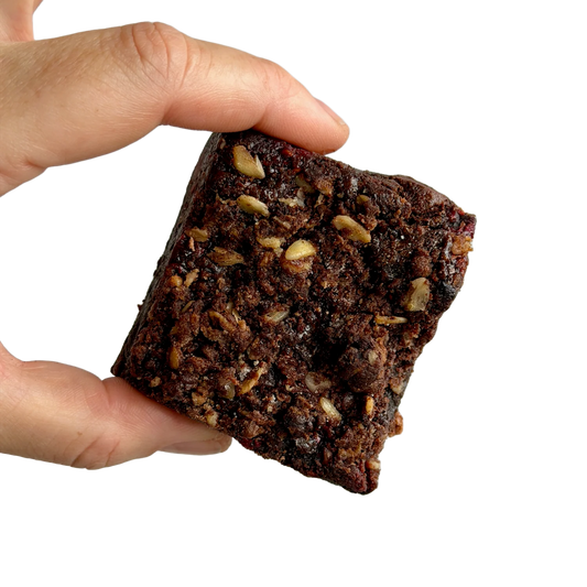 Vegan Raspberry Oat Crumble Brownies