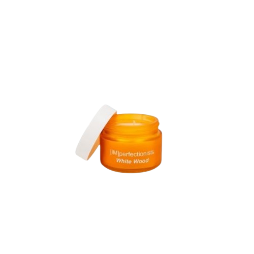 White Wood Candle Melts Into Hand Cream