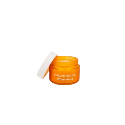 White Wood Candle Melts Into Hand Cream