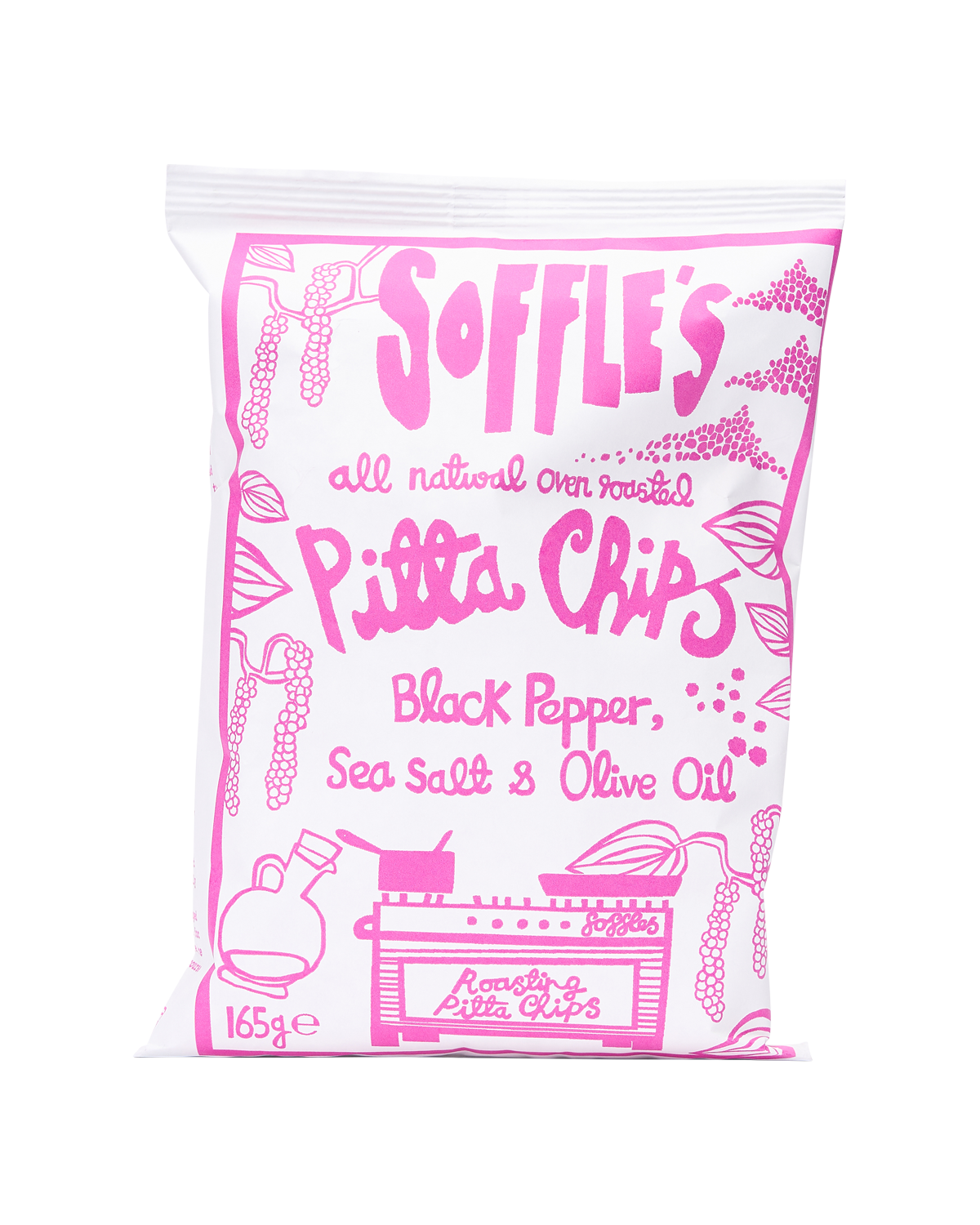 Black Pepper and Sea Salt Pitta Chips (60g)