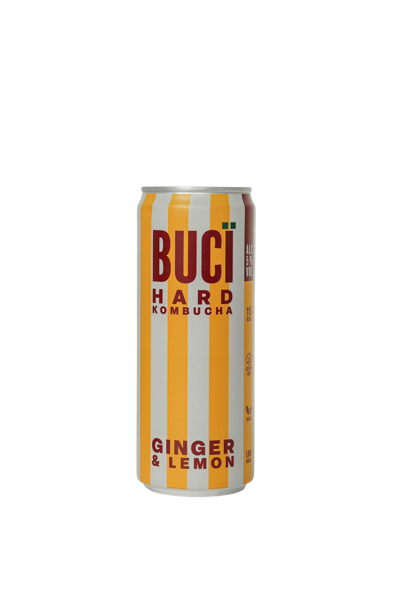 Ginger & Lemon Hard Kombucha - 12 x 330ml Cans | 5% ABV