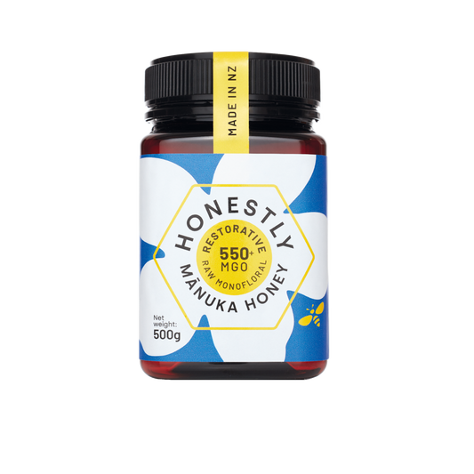 Honestly 550+ MGO Mānuka Honey (Restorative) - 500g