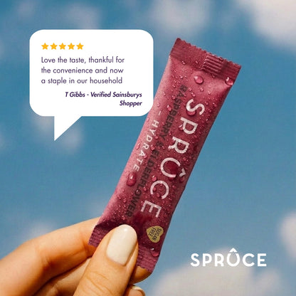 Spruce Raspberry & Elderflower Water Enhancer 12 Pack