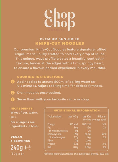 Premium Sun-Dried Knife-Cut Noodles