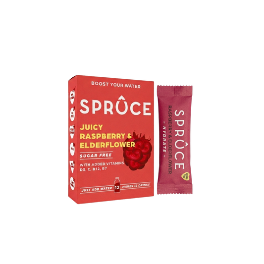 Spruce Raspberry & Elderflower Water Enhancer 12 Pack