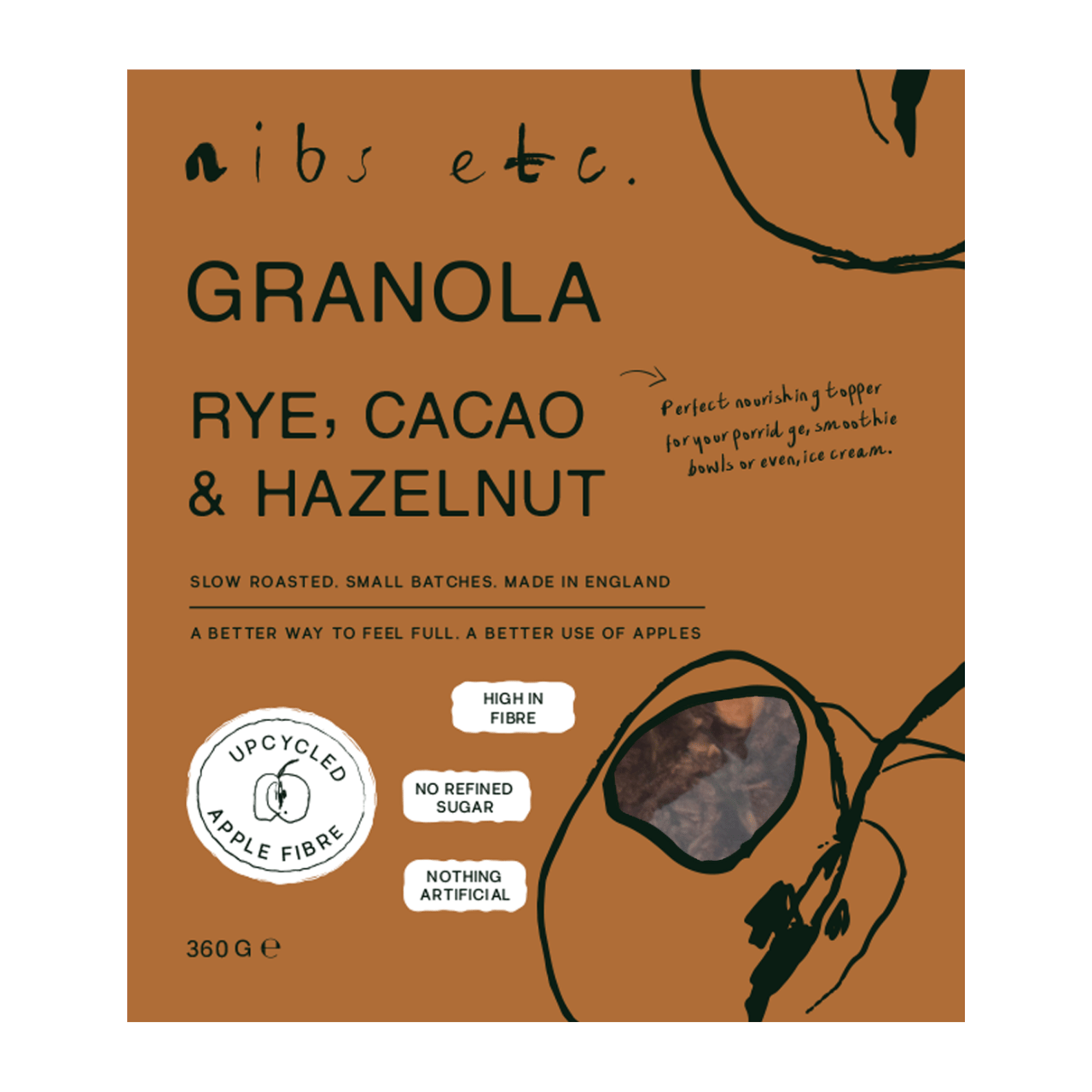 Rye, Hazelnut & Cacao Granola