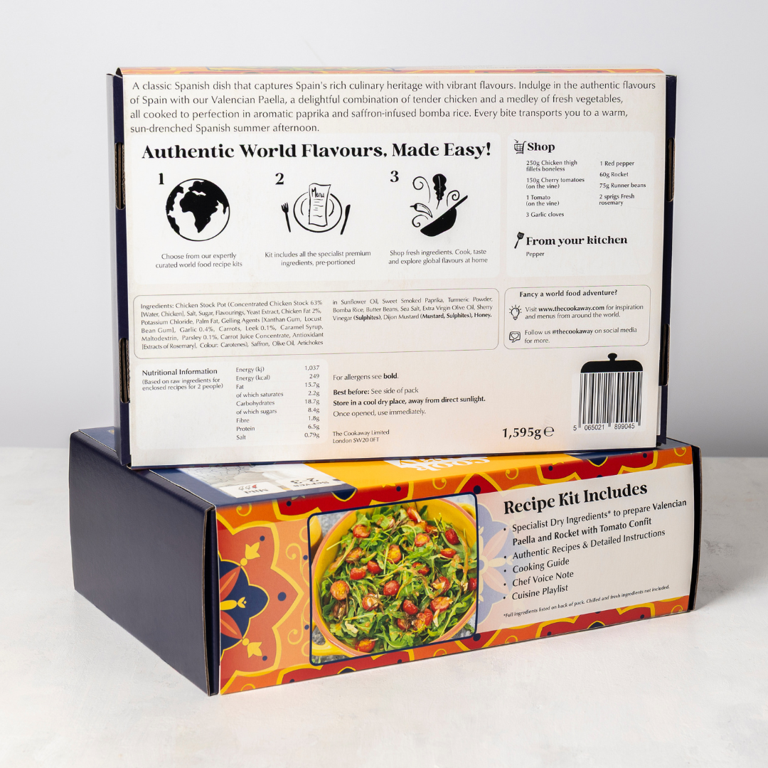 Spanish Valencian Paella Recipe Kit