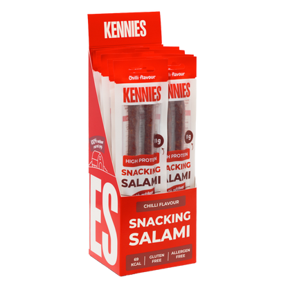 Kennies – Chilli Snacking Salami – 12x30g