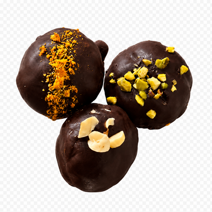 Good Gut Globes - Nut butter-stuffed, dark chocolate-covered date globes