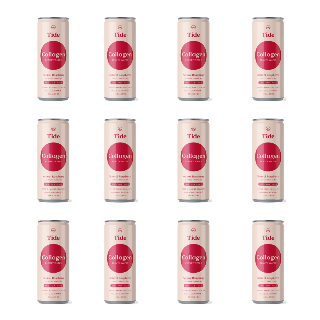 Natural Raspberry Sparkling Collagen Water