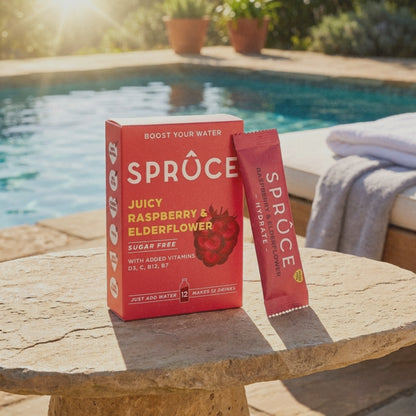 Spruce Raspberry & Elderflower Water Enhancer 12 Pack
