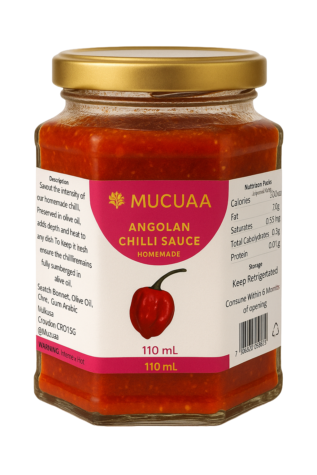 Mucuaa Angolan Chilli Sauce