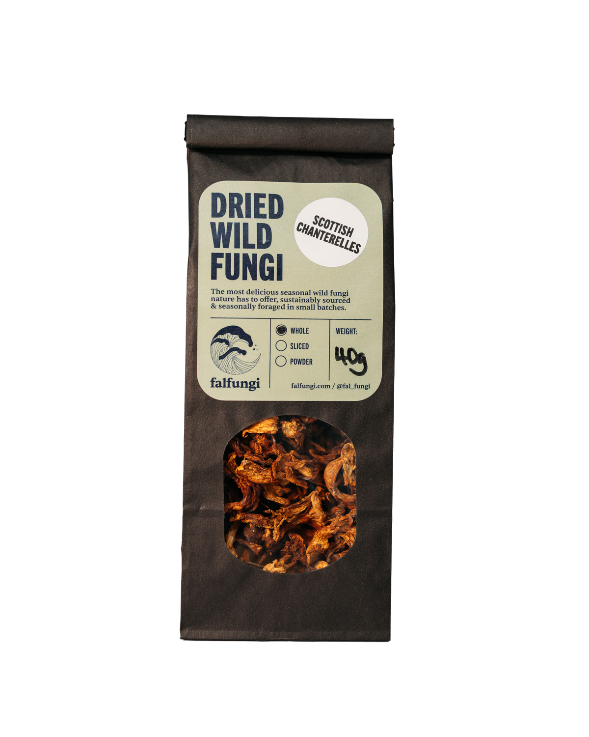 Dried Wild Fungi - Scottish Chanterelles