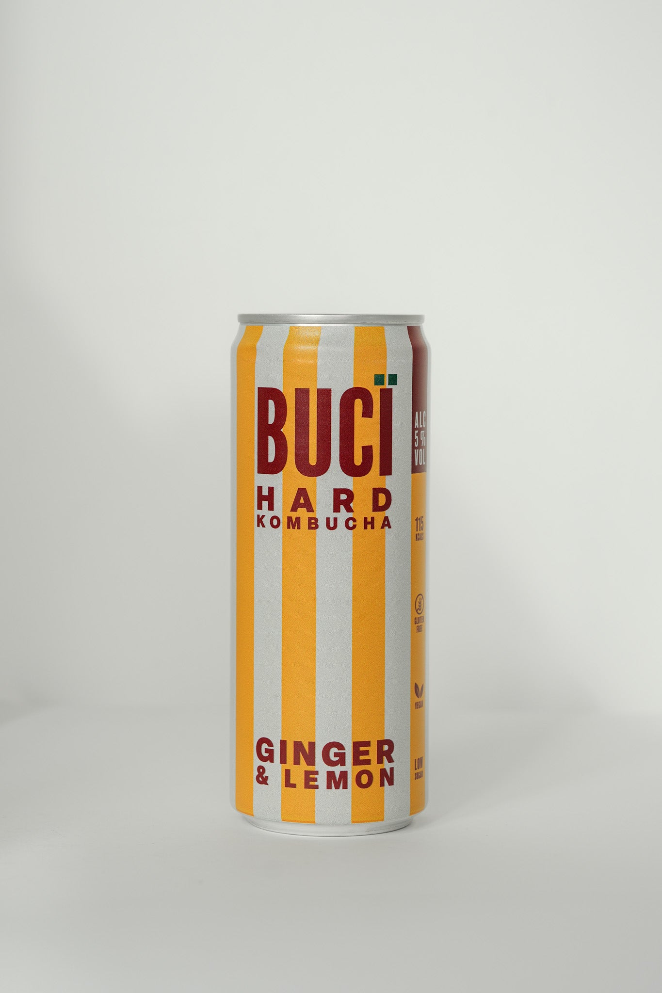 Ginger & Lemon Hard Kombucha - 12 x 330ml Cans | 5% ABV