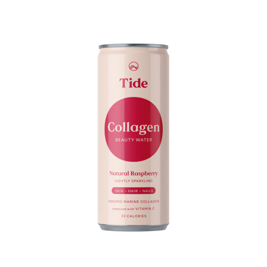 Natural Raspberry Sparkling Collagen Water