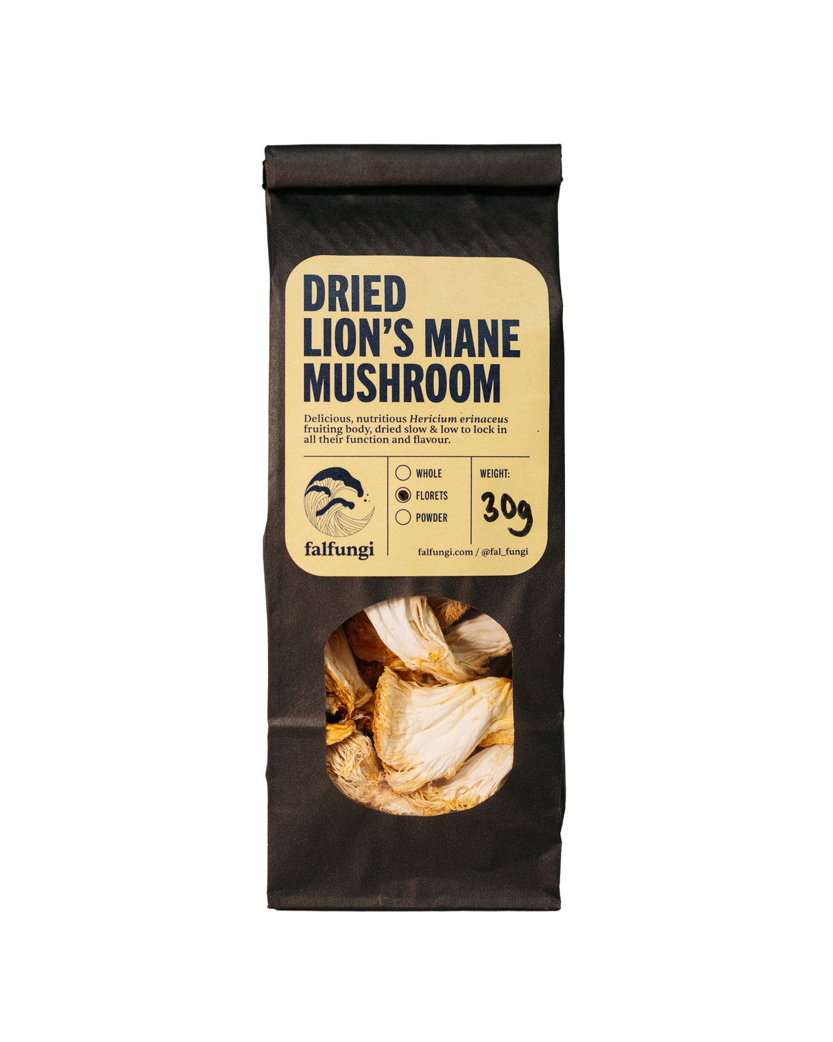 Dried Fal Fungi - Lion's Mane Florets