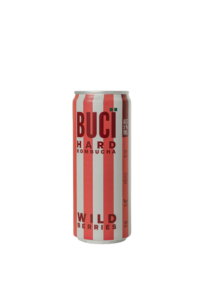 Wild Berries Hard Kombucha - 12 x 330ml Cans - 5% ABV