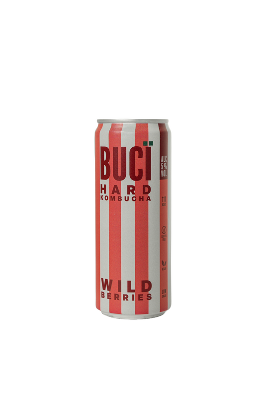 Wild Berries Hard Kombucha - 12 x 330ml Cans - 5% ABV