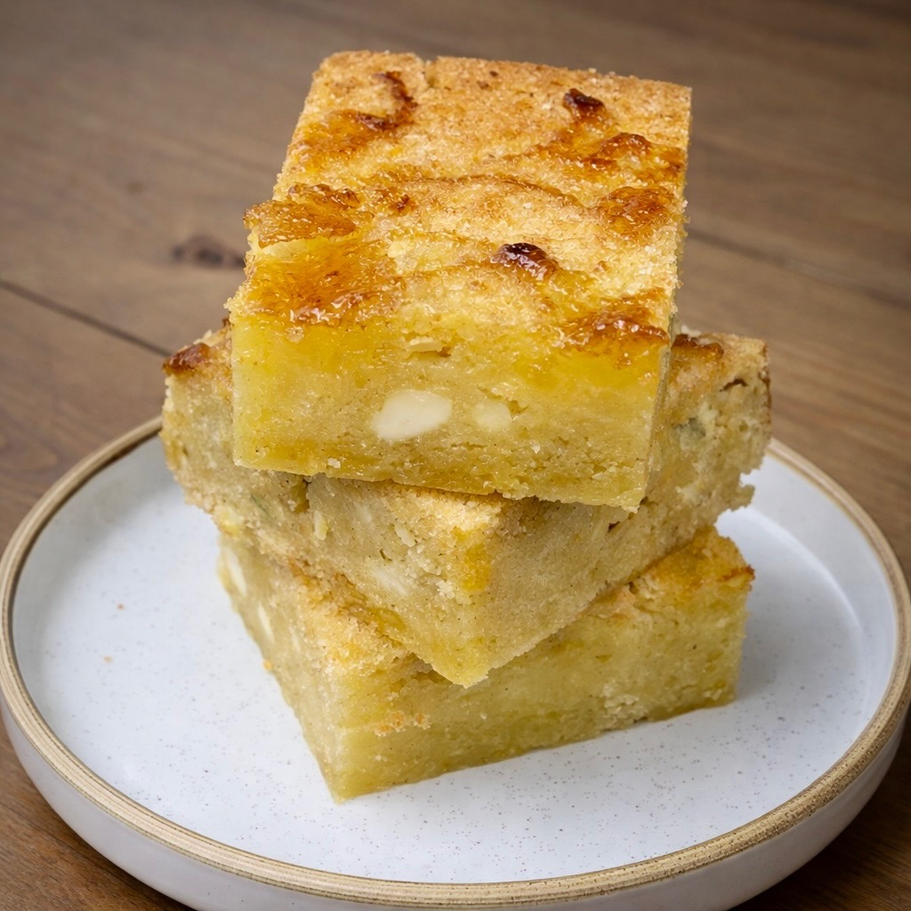 Olive Oil Lemon Blondies