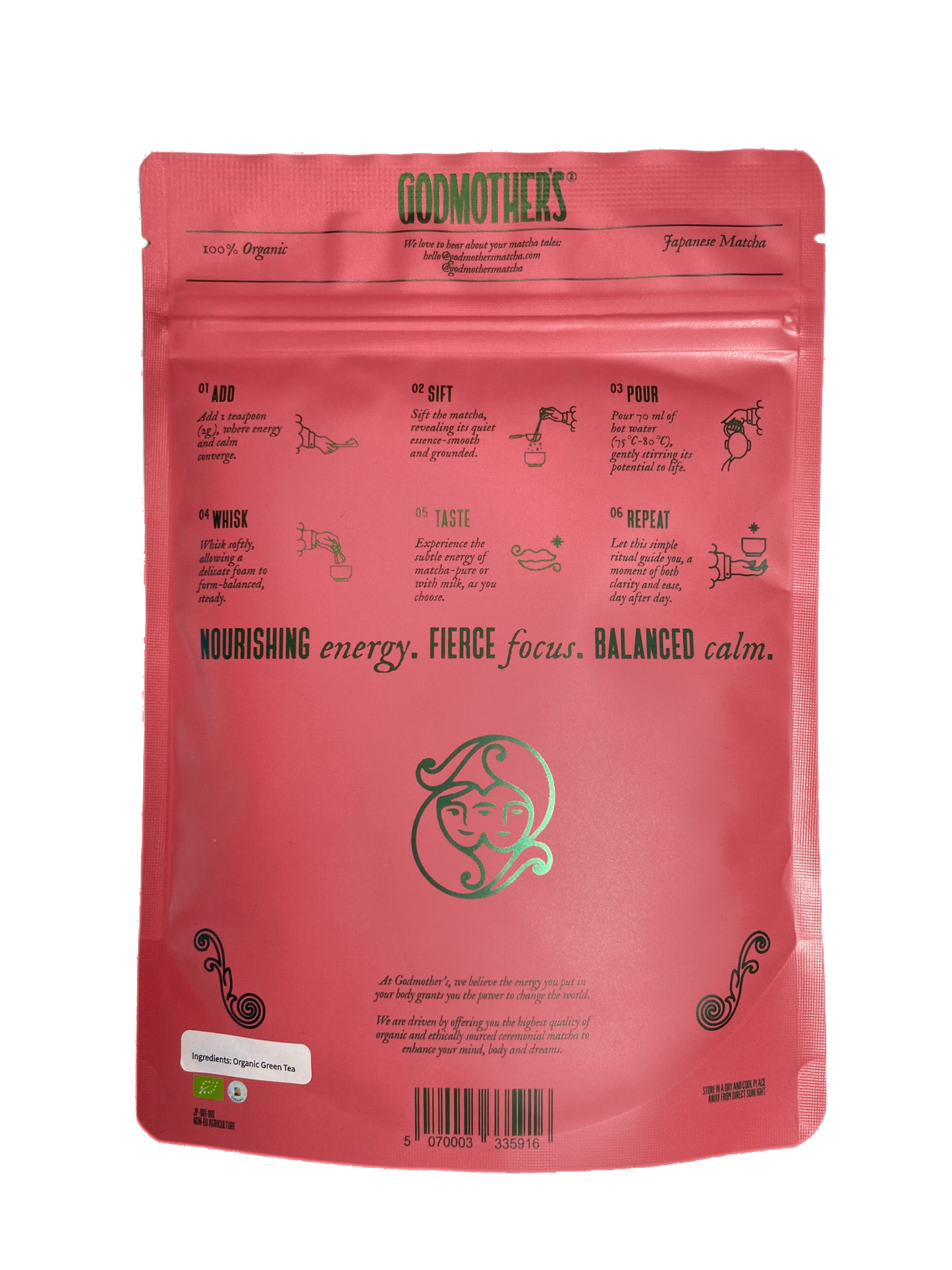 GODMOTHER'S CEREMONIAL ORGANIC MATCHA 100GR