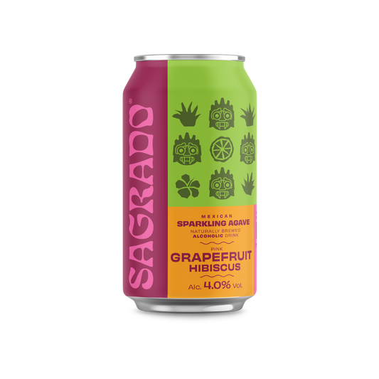 Grapefruit Hibiscus - Gluten free - Sparkling Agave - 4% ABV